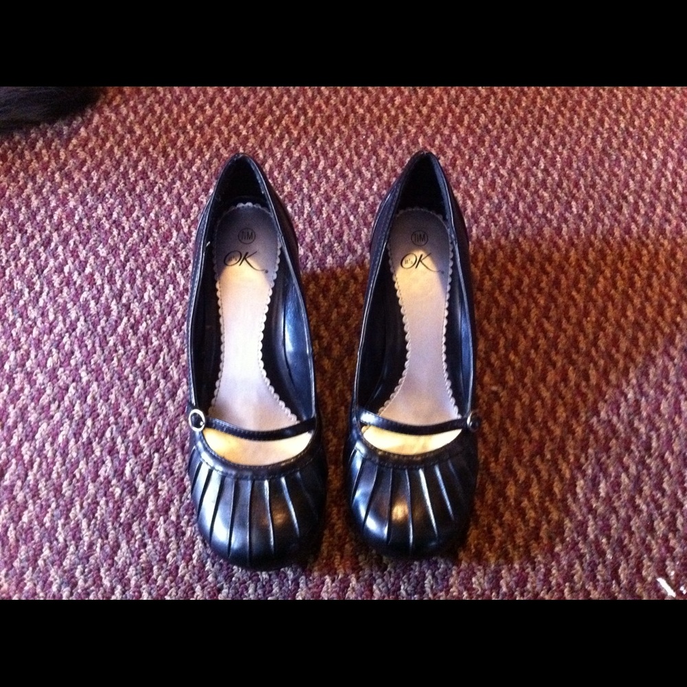 COPY - Reduced! Mary Jane style wedges black size 7.5